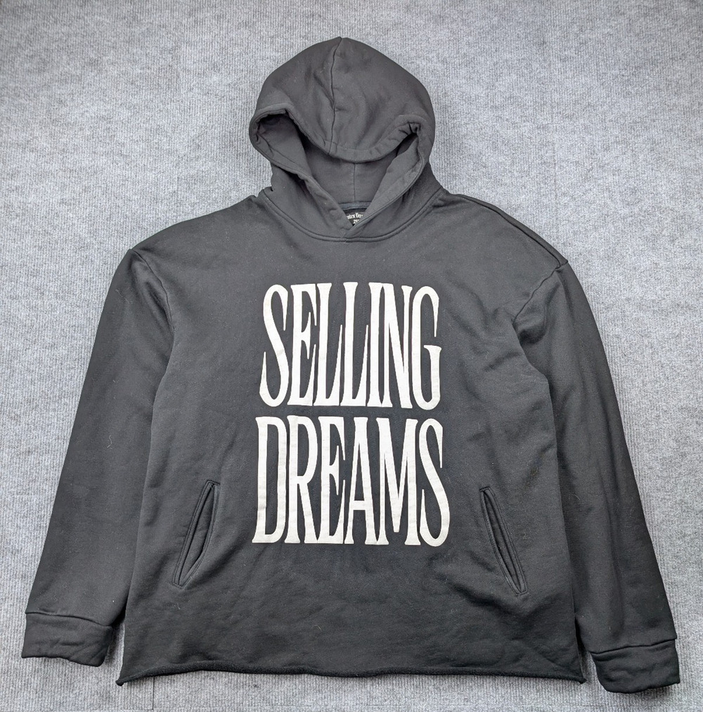 Broken Dreams Hoodie Mens 2xl Heavyweight Selling Dreams Streetwear Athleisure